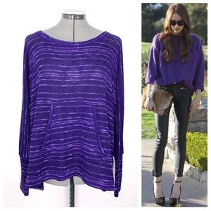 •SPLENDID• Oversized Front Pocket Dolman Sweater